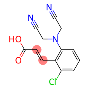 3-{2-[bis(cyanomethyl)amino]-6-chlorophenyl}prop-2-enoic acid