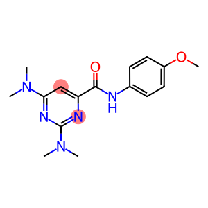 2,6-BIS(DIMETHYLAMINO)-N-(4-METHOXYPHENYL)PYRIMIDINE-4-CARBOXAMIDE