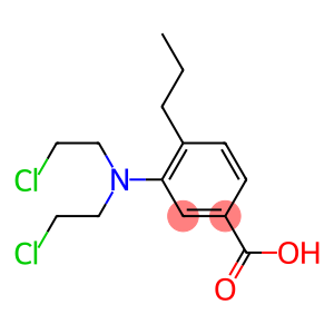 3-[Bis(2-chloroethyl)amino]-4-propylbenzoic acid