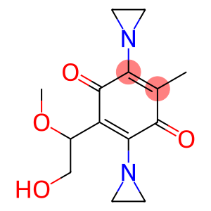 2,5-Bis(1-aziridinyl)-3-methyl-6-(1-methoxy-2-hydroxyethyl)-1,4-benzoquinone