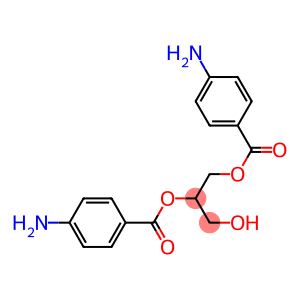 Bis(4-aminobenzoic acid)3-hydroxy-1,2-propanediyl ester