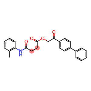 2-[1,1'-biphenyl]-4-yl-2-oxoethyl 4-oxo-4-(2-toluidino)butanoate