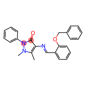 4-{[2-(benzyloxy)benzylidene]amino}-1,5-dimethyl-2-phenyl-1,2-dihydro-3H-pyrazol-3-one