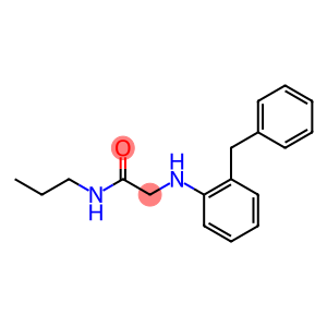 2-[(2-benzylphenyl)amino]-N-propylacetamide