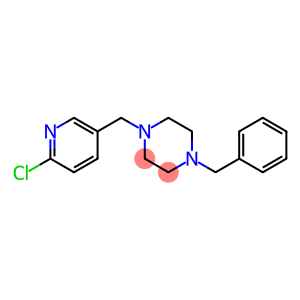 1-benzyl-4-[(6-chloropyridin-3-yl)methyl]piperazine