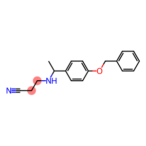 3-({1-[4-(benzyloxy)phenyl]ethyl}amino)propanenitrile