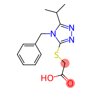 2-{[4-benzyl-5-(propan-2-yl)-4H-1,2,4-triazol-3-yl]sulfanyl}acetic acid