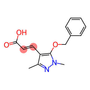 3-[5-(benzyloxy)-1,3-dimethyl-1H-pyrazol-4-yl]prop-2-enoic acid