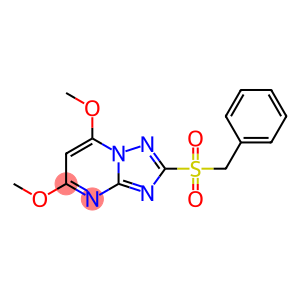 2-(benzylsulfonyl)-5,7-dimethoxy[1,2,4]triazolo[1,5-a]pyrimidine