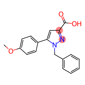 1-BENZYL-5-(4-METHOXYPHENYL)-1H-PYRAZOLE-3-CARBOXYLIC ACID