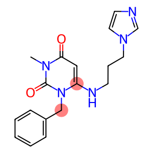 1-BENZYL-6-([3-(1H-IMIDAZOL-1-YL)PROPYL]AMINO)-3-METHYLPYRIMIDINE-2,4(1H,3H)-DIONE