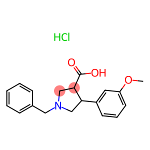 1-BENZYL-4-(3-METHOXY-PHENYL)-PYRROLIDINE-3-CARBOXYLIC ACID HYDROCHLORIDE