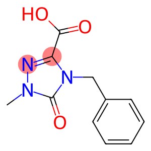 4-Benzyl-4,5-dihydro-1-methyl-5-oxo-1H-1,2,4-triazole-3-carboxylic acid