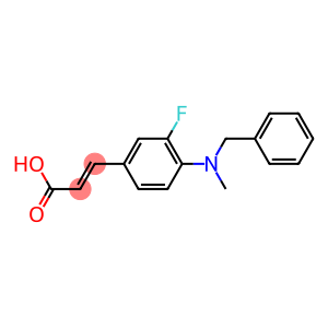 3-{4-[benzyl(methyl)amino]-3-fluorophenyl}prop-2-enoic acid