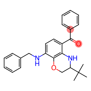 (8-benzylamino-3-(tert-butyl)-3,4-dihydro-2H-1,4-benzoxazin-5-yl) (phenyl) methanone