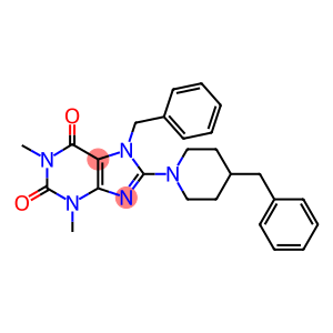 7-BENZYL-8-(4-BENZYLPIPERIDIN-1-YL)-1,3-DIMETHYL-1H-PURINE-2,6(3H,7H)-DIONE