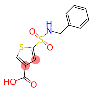5-(benzylsulfamoyl)thiophene-3-carboxylic acid
