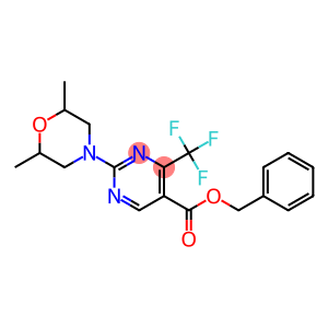 benzyl 2-(2,6-dimethylmorpholino)-4-(trifluoromethyl)pyrimidine-5-carboxylate