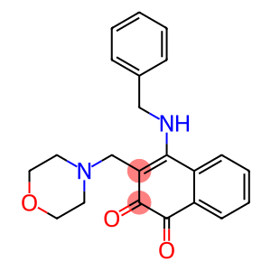 4-[Benzylamino]-3-[(morpholino)methyl]naphthalene-1,2-dione