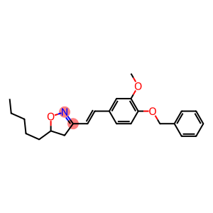 3-(4-Benzyloxy-3-methoxystyryl)-5-pentyl-4,5-dihydroisoxazole