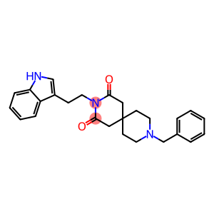 9-Benzyl-3-[2-(1H-indol-3-yl)ethyl]-3,9-diazaspiro[5.5]undecane-2,4-dione