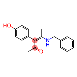 4-[Benzylamino]-3-(4-hydroxyphenyl)-3-penten-2-one