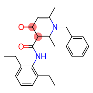 1-Benzyl-1,4-dihydro-2,6-dimethyl-N-(2,6-diethylphenyl)-4-oxopyridine-3-carboxamide