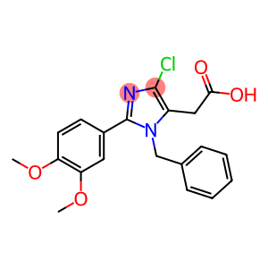 1-Benzyl-4-chloro-2-(3,4-dimethoxyphenyl)-1H-imidazole-5-acetic acid