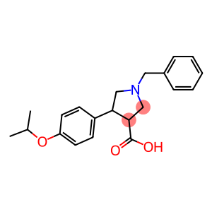 1-Benzyl-4-(4-isopropoxy-phenyl)-pyrrolidine-3-carboxylic acid