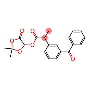 2-(3-Benzoylphenyl)propanoic acid 2,2-dimethyl-4-oxo-1,3-dioxolan-5-yl ester