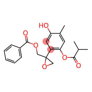 10-Benzoyloxy-8,9-epoxy-6-hydroxythymol isobutyrate