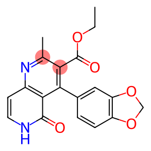 4-(1,3-Benzodioxol-5-yl)-2-methyl-5-oxo-5,6-dihydro-1,6-naphthyridine-3-carboxylic acid ethyl ester