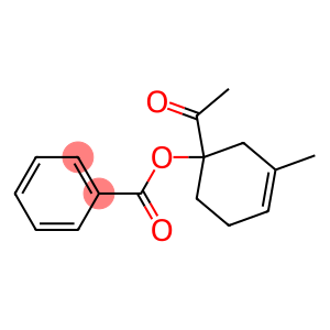 Benzoic acid 1-acetyl-3-methyl-3-cyclohexenyl ester