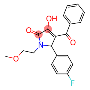 4-benzoyl-5-(4-fluorophenyl)-3-hydroxy-1-(2-methoxyethyl)-1,5-dihydro-2H-pyrrol-2-one