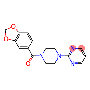 2-[4-(1,3-benzodioxol-5-ylcarbonyl)-1-piperazinyl]pyrimidine