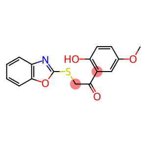 2-(1,3-benzoxazol-2-ylsulfanyl)-1-(2-hydroxy-5-methoxyphenyl)ethanone