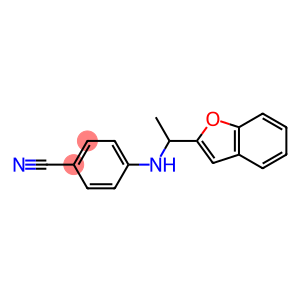 4-{[1-(1-benzofuran-2-yl)ethyl]amino}benzonitrile