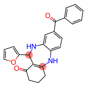 8-benzoyl-11-(2-furyl)-2,3,4,5,10,11-hexahydro-1H-dibenzo[b,e][1,4]diazepin-1-one