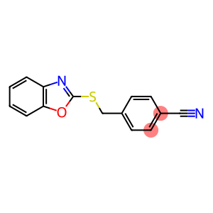 4-[(1,3-benzoxazol-2-ylsulfanyl)methyl]benzonitrile