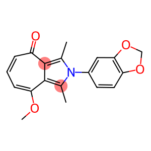 2-(1,3-BENZODIOXOL-5-YL)-8-METHOXY-1,3-DIMETHYLCYCLOHEPTA[C]PYRROL-4(2H)-ONE