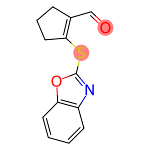 2-(1,3-BENZOXAZOL-2-YLTHIO)CYCLOPENT-1-ENE-1-CARBALDEHYDE
