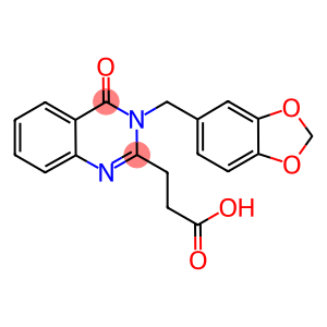 3-(3-BENZO[1,3]DIOXOL-5-YLMETHYL-4-OXO-3,4-DIHYDRO-QUINAZOLIN-2-YL)-PROPIONIC ACID