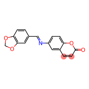 6-[(1,3-benzodioxol-5-ylmethylidene)amino]-2H-chromen-2-one
