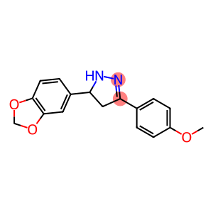 5-(1,3-benzodioxol-5-yl)-3-(4-methoxyphenyl)-4,5-dihydro-1H-pyrazole