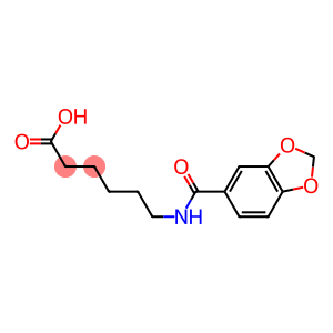 6-[(1,3-benzodioxol-5-ylcarbonyl)amino]hexanoic acid