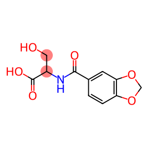 2-[(1,3-benzodioxol-5-ylcarbonyl)amino]-3-hydroxypropanoic acid