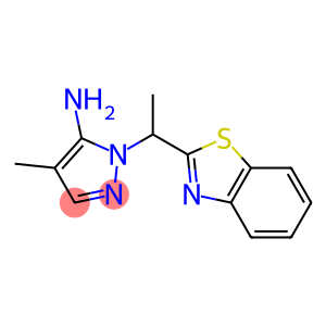 1-[1-(1,3-benzothiazol-2-yl)ethyl]-4-methyl-1H-pyrazol-5-amine