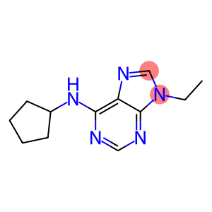 6-Cyclopentylamino-9-ethyl-9H-purine