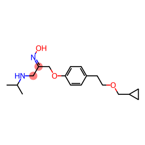 1-[4-(2-Cyclopropylmethoxyethyl)phenoxy]-3-isopropylaminoacetone (Z)-oxime