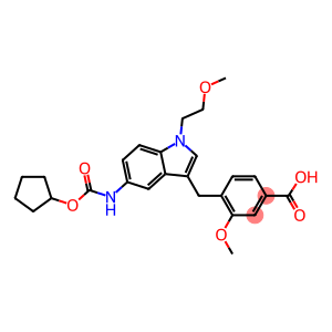 4-[5-Cyclopentyloxycarbonylamino-1-(2-methoxyethyl)-1H-indol-3-ylmethyl]-3-methoxybenzoic acid